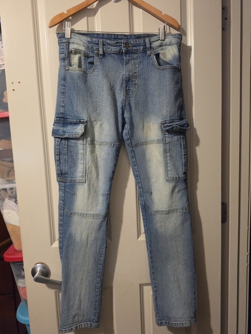 Men's Skinny Cargo Jeans - Wt02